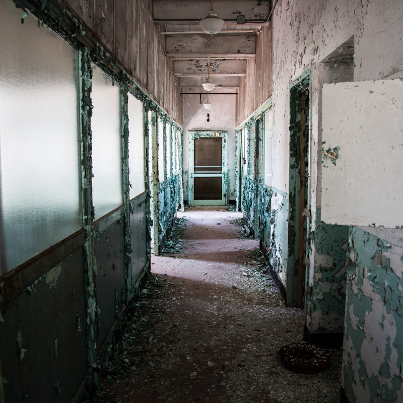 Dilapidated hallway